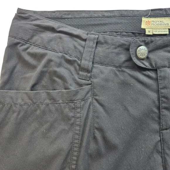 Royal Robbins Womens Black Nylon Outdoor Hiking Pants Size 8 - Picture 6 of 11